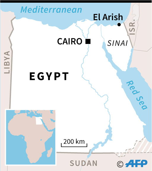 Kota El Arish, dekat tempat gerilyawan membunuh delapan paramiliter Mesir pada hari Rabu (5/6) di sebuah pos pemeriksaan di Mesir.