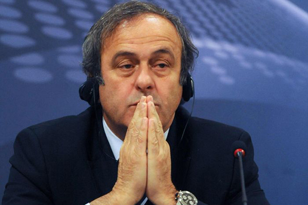 Mantan Presiden UEFA ketika menghadiri konfrensi pers Komite Eksekutif UEFA di Praha, Ceko, pada 10 Desember 2010