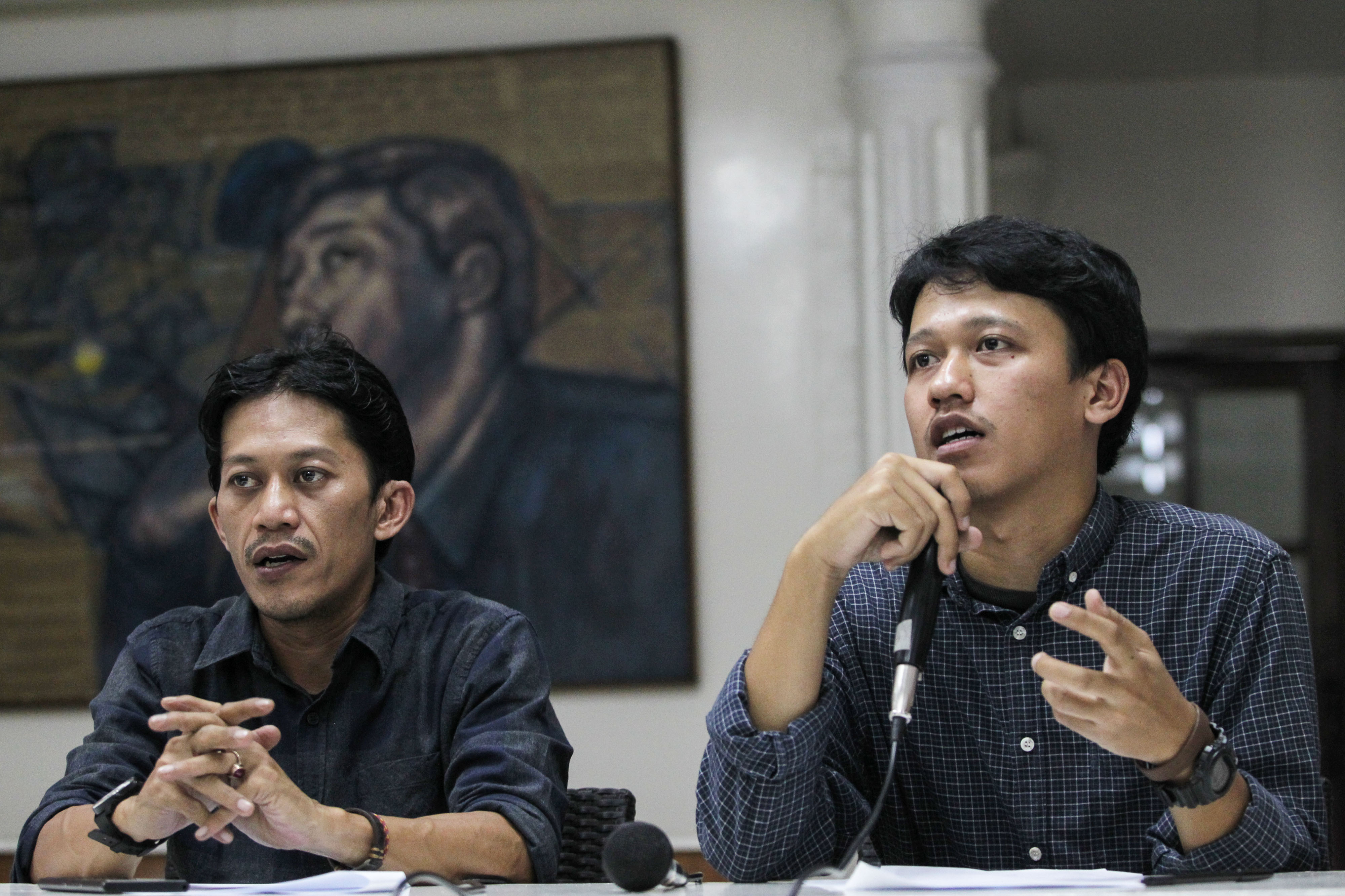 Kontras memberikan keterangan pers soal kerusuhan 21-22 Mei