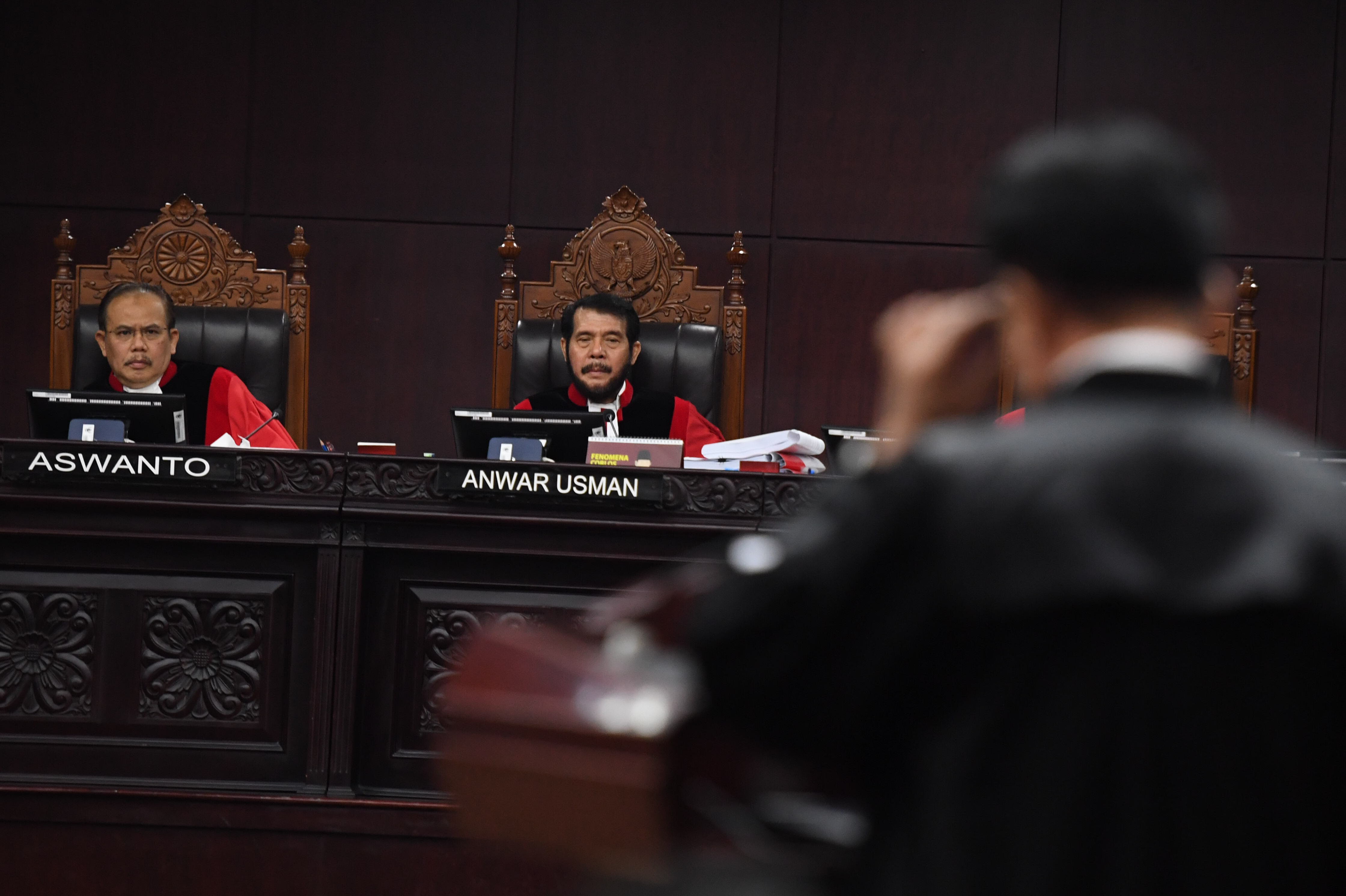 Suasana sidang sengketa pilpres di Mahkamah Konstitusi