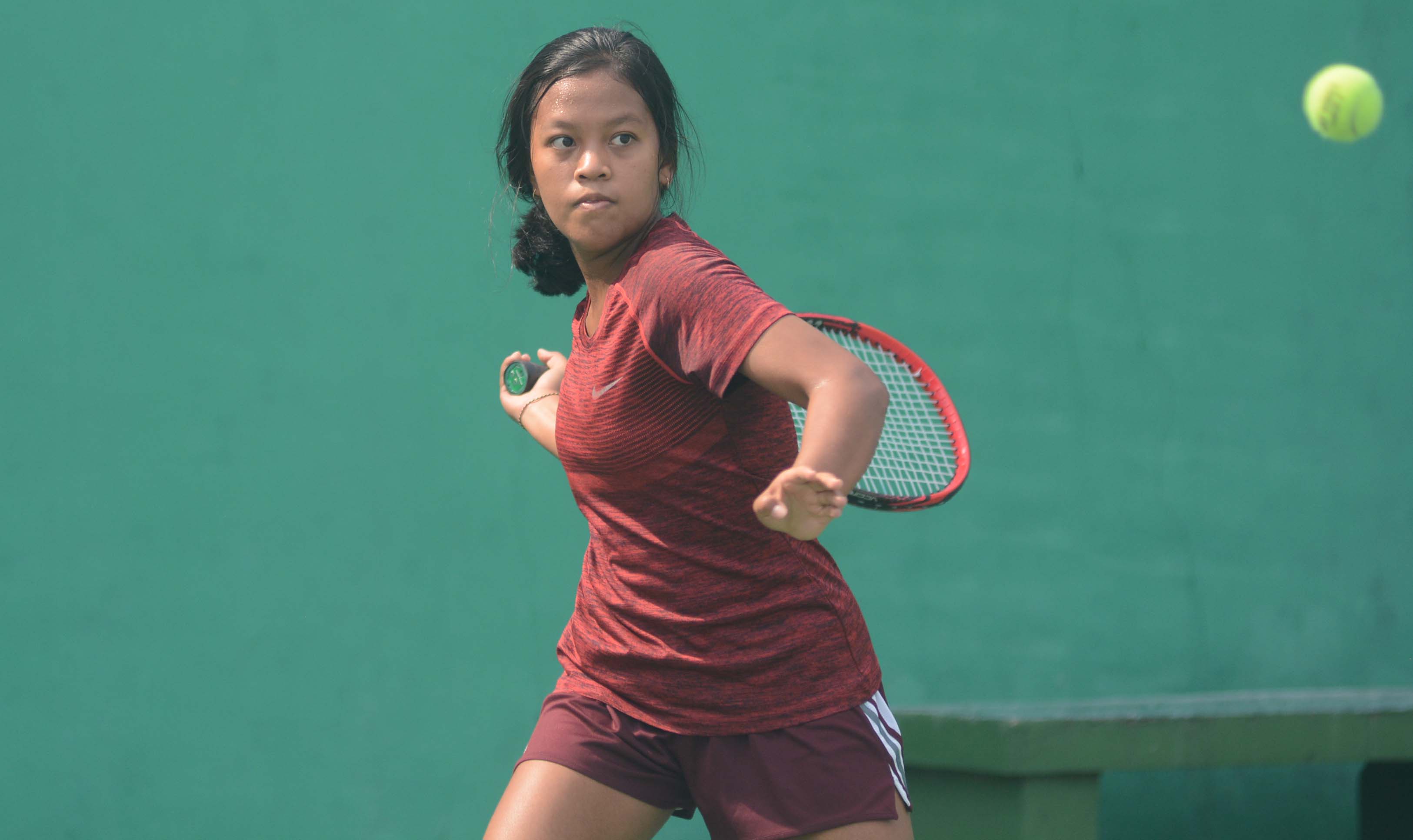 Komang Gina Kusuma, petenis non-unggulan dari Singaraja, Bali 