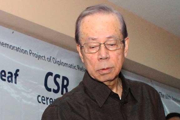  Mantan PM Jepang Yasuo Fukuda 