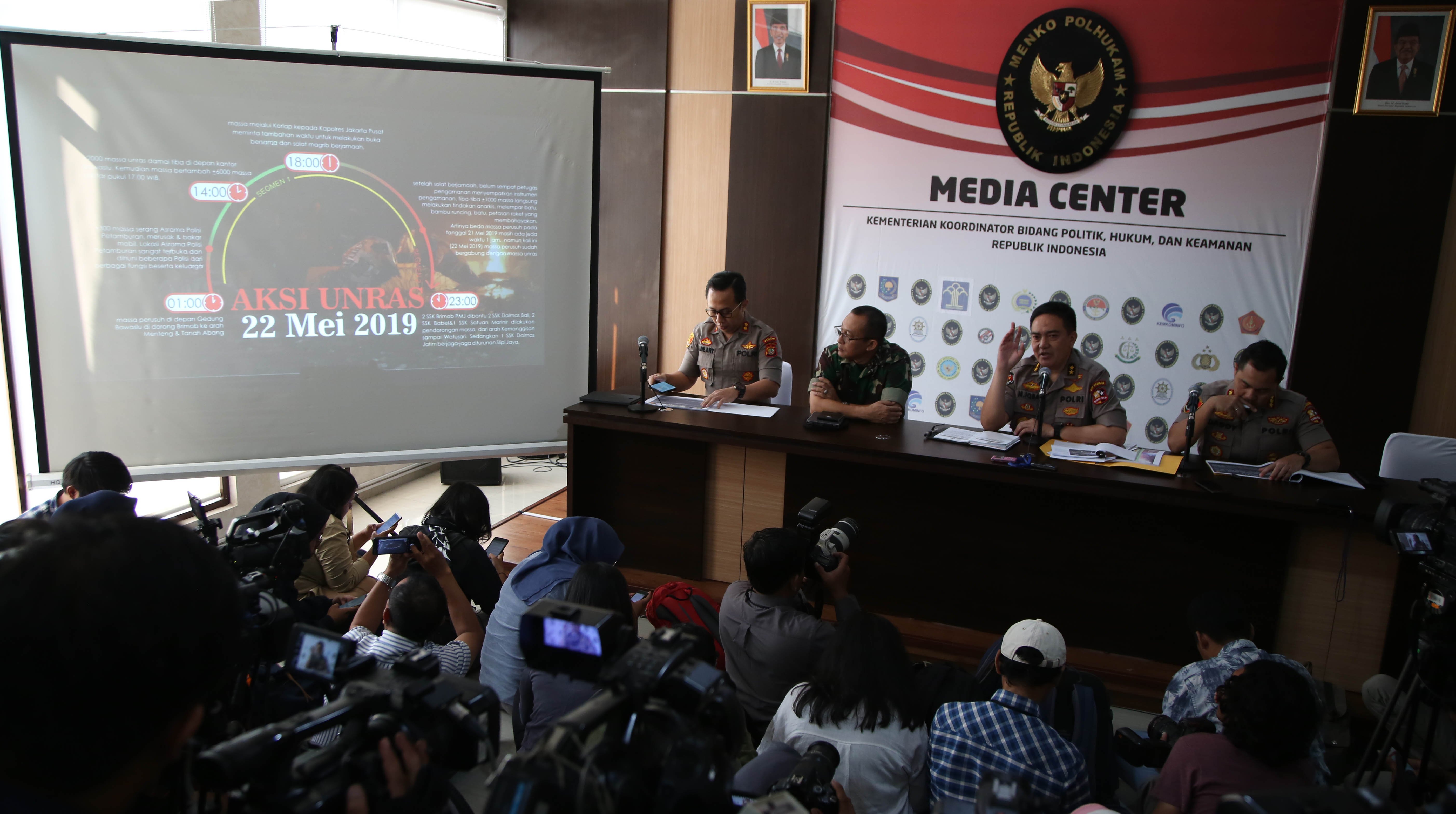 Konferensi Pers soal rencana pembunuhan 4 tokoh nasional di Jakarta, Selasa (11/6)