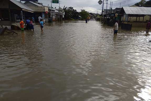 Banjir melanda  pulau Belitung, Provinsi Bangka Belitung
