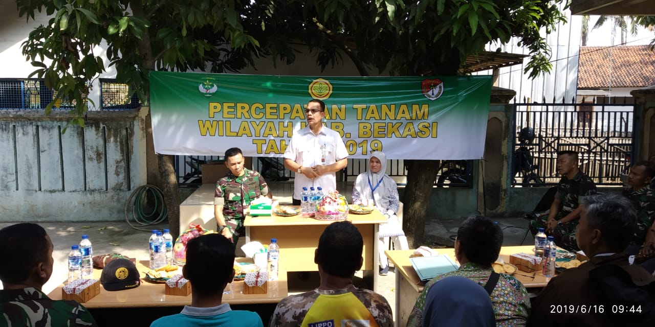 Percepatan Tanam Wilayah Kabupaten Bekasi Tahun 2019