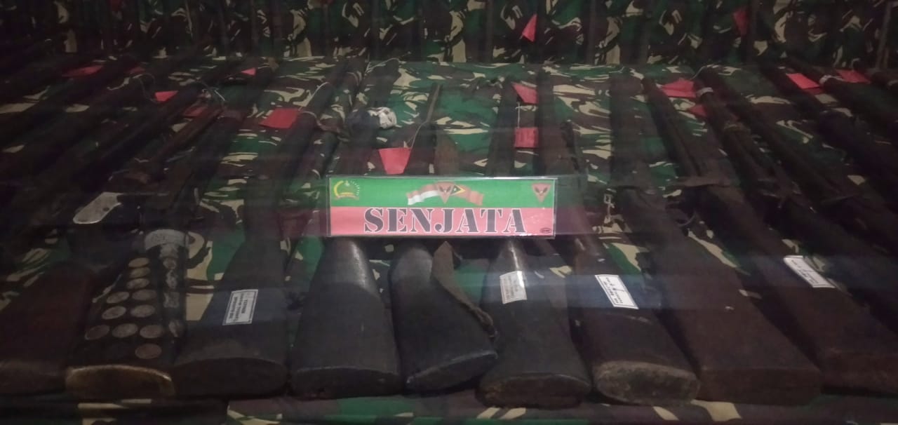 102 Pucuk Senjata Diamankan di Perbatasan dengan Timor Leste