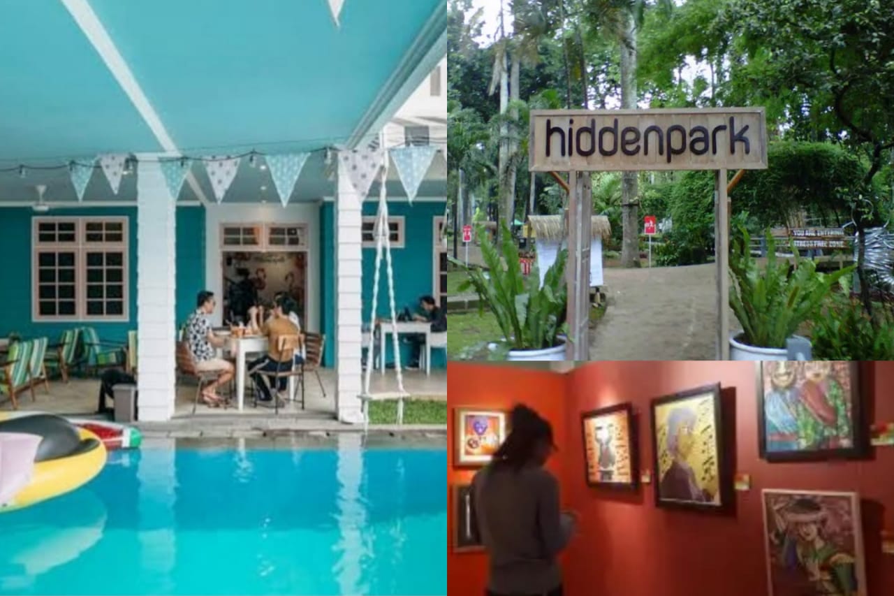 searah jarum jam: Piknik in Arif Inn/ Taman Langsat/ Museum Basoeki Abdullah.