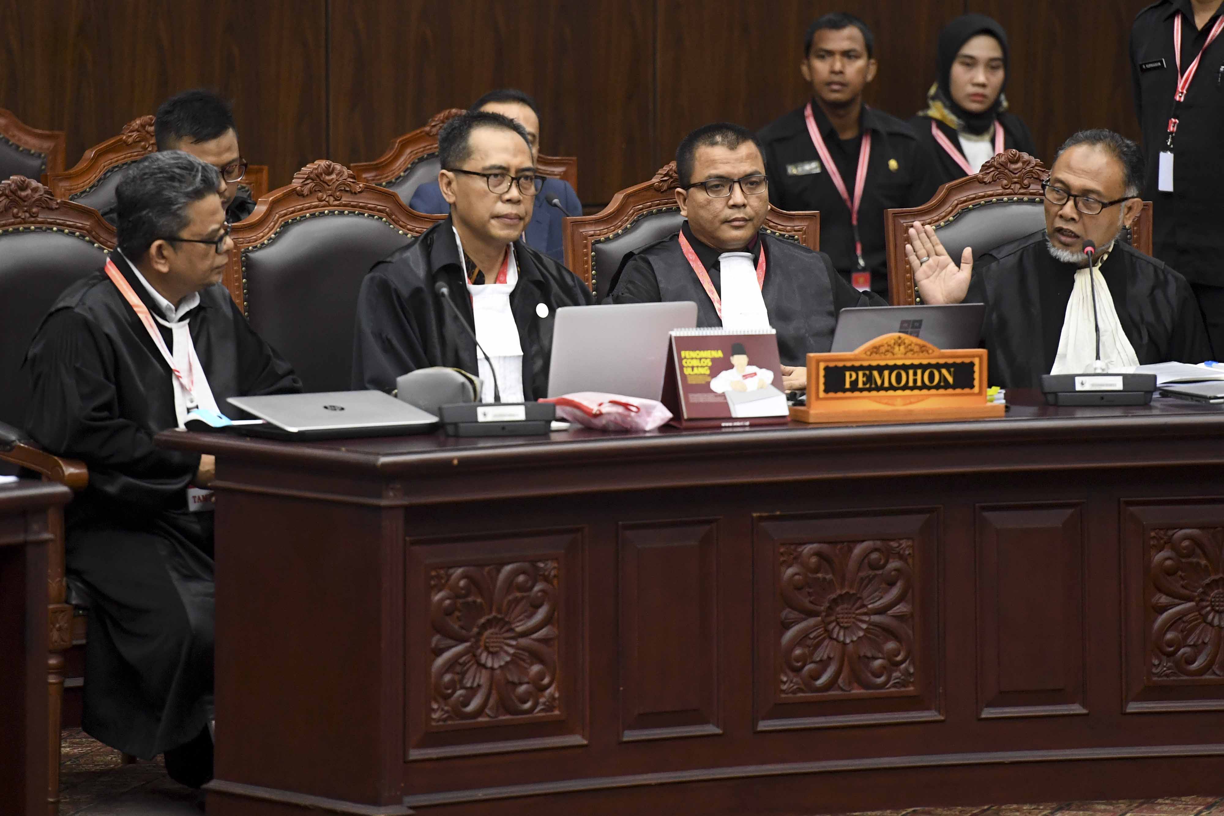 Sidang perdana sengketa Pilpres MK, Jumat (14/6).