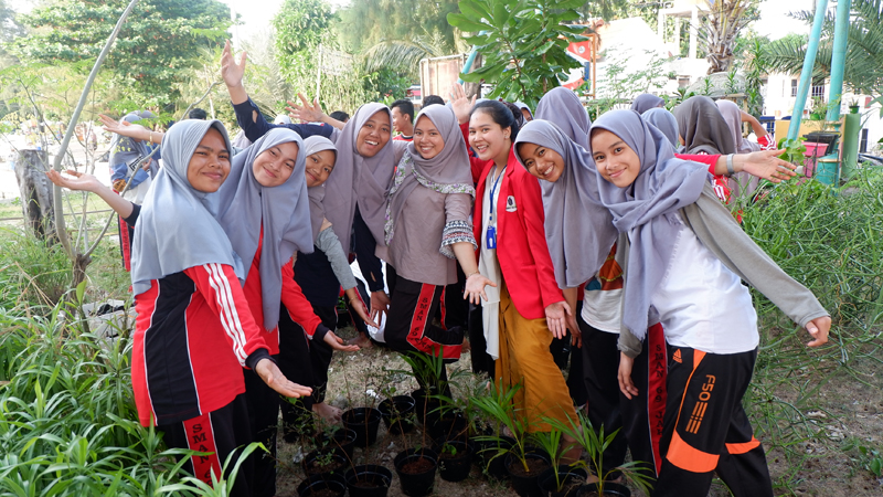 Kegiatan KPN Universitas Mercu Buana di Pulau Pramuka