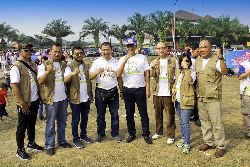 Millennial Road Safety Festival diselenggarakan Polda Banten di Alun-alun Tigaraksa, Kabupaten Tangerang.