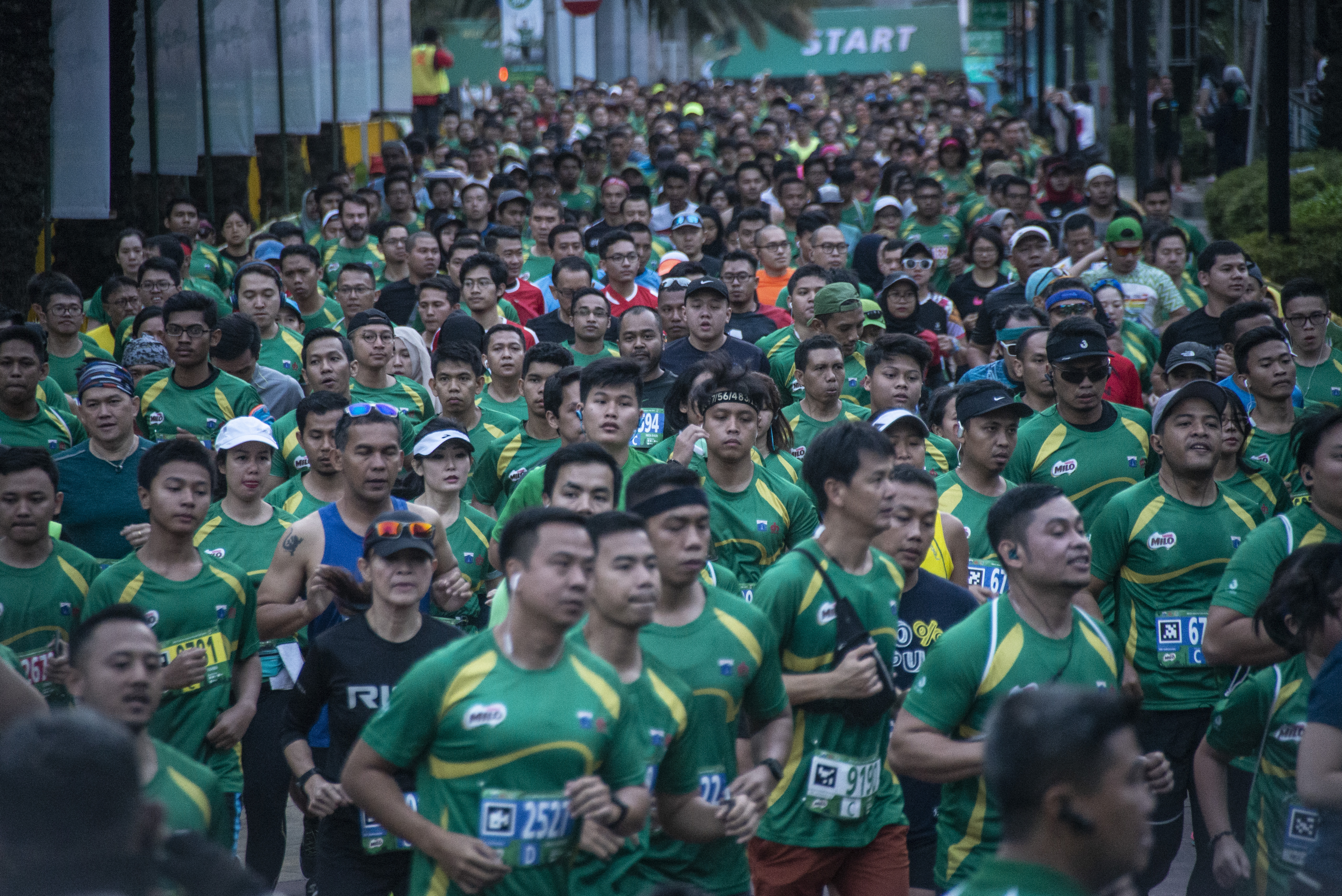  Ribuan peserta mengikuti lomba lari Milo Jakarta International 10K