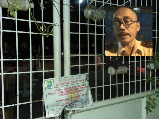 Parkir liar yang disegel Dishub Kota Bekasi, inzet: Sekretaris Dishub, Deded Kusmayadi