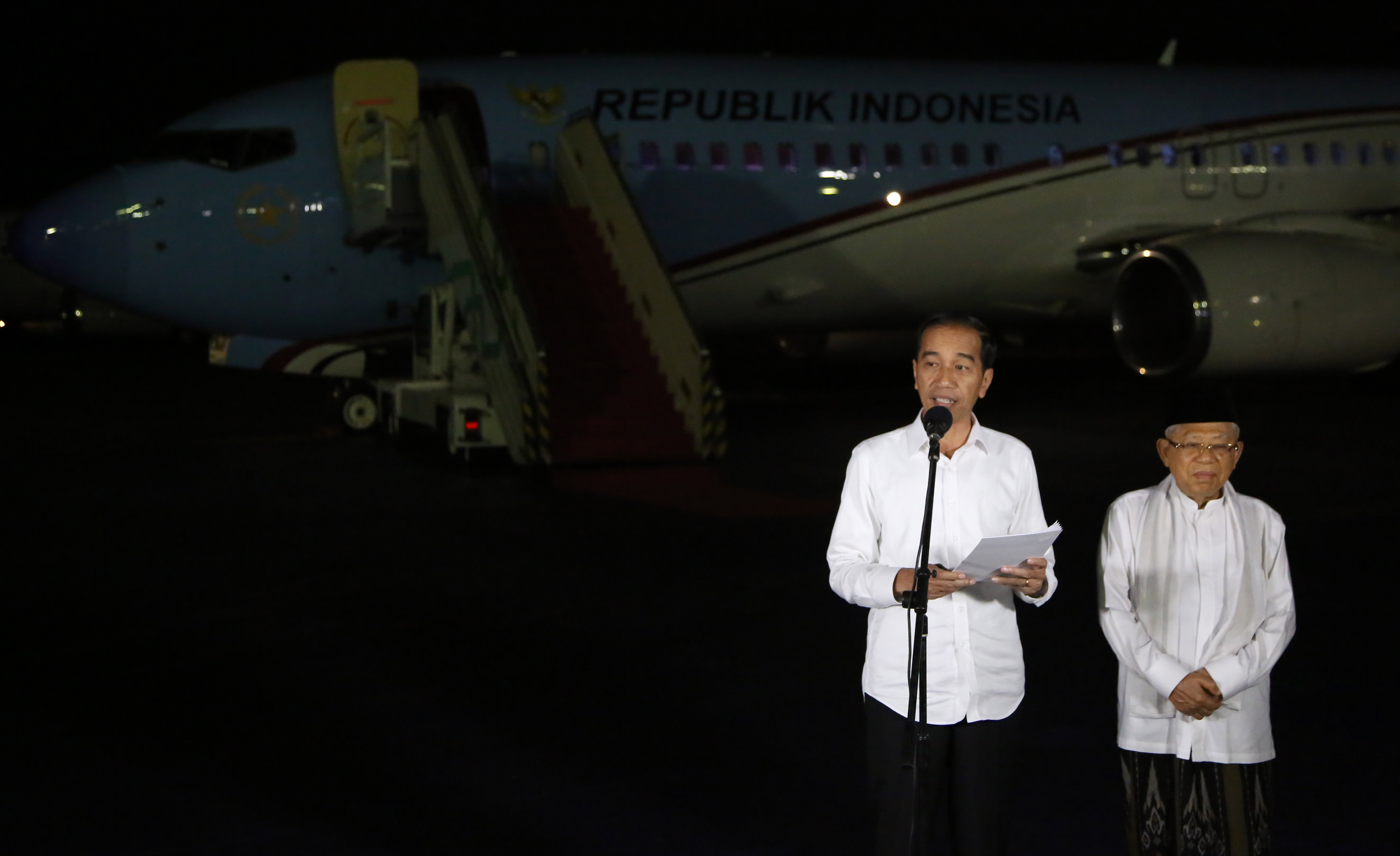Presiden terpilih Joko Widodo bersama Ma