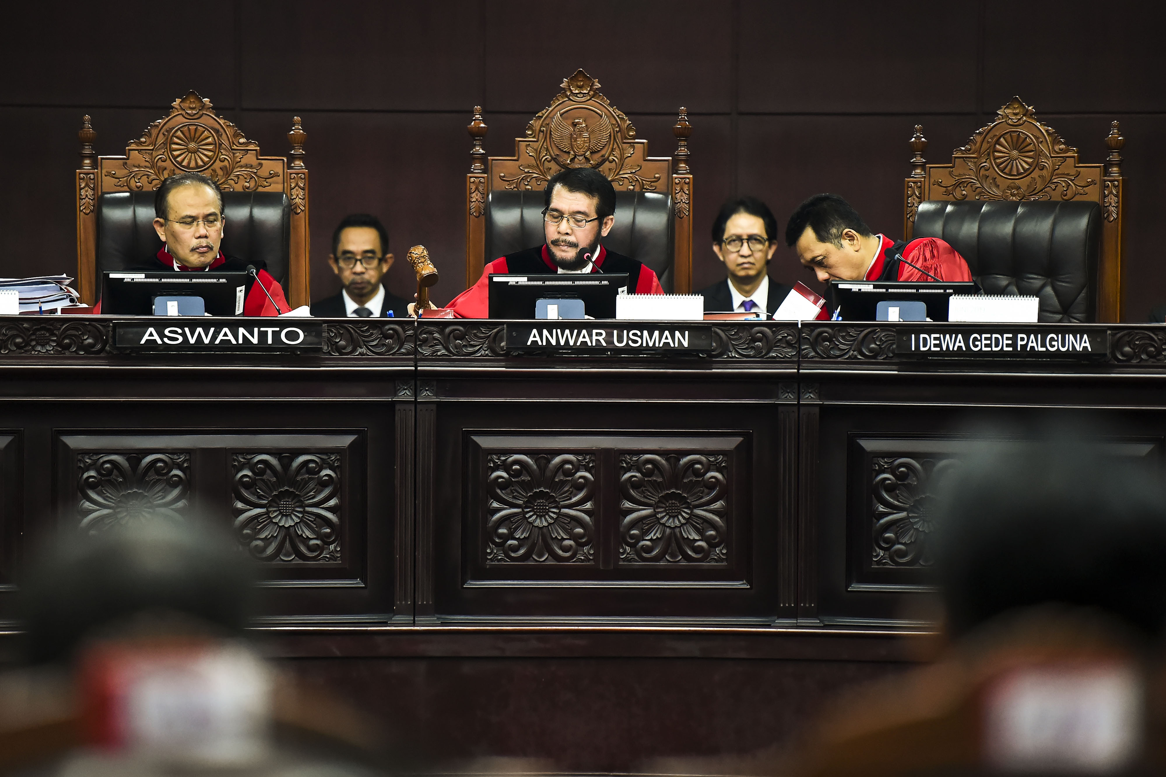 Suasana sidang di Mahkamah Konstitusi