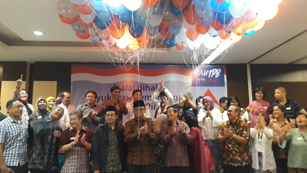 Acara silaturahmi, syukuran kemenangan pasangan Jokowi-Ma'ruf Amin sebagai Presiden dan Wakil Presiden RI KamIPB, Sabtu (29/6).