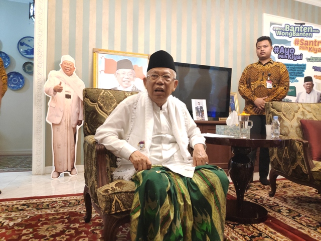 Cawapres nomor urut 01, KH Ma'ruf Amin.