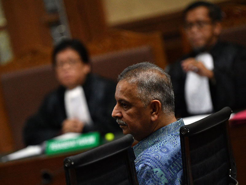 Mantan Direktur Utama PLN Sofyan Basir menjalani sidang dakwaan kasus suap proyek PLTU Riau-1 di Pengadilan Tipikor, Jakarta Pusat.