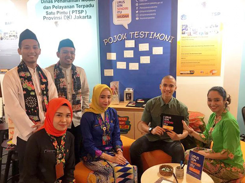 DPMPTSP Provinsi DKI Jakarta membuka konsultasi dan pemberian Informasi terkait perizinan/non perizinan pada 22 Mei-30 Juni 2019 di JIExpo.