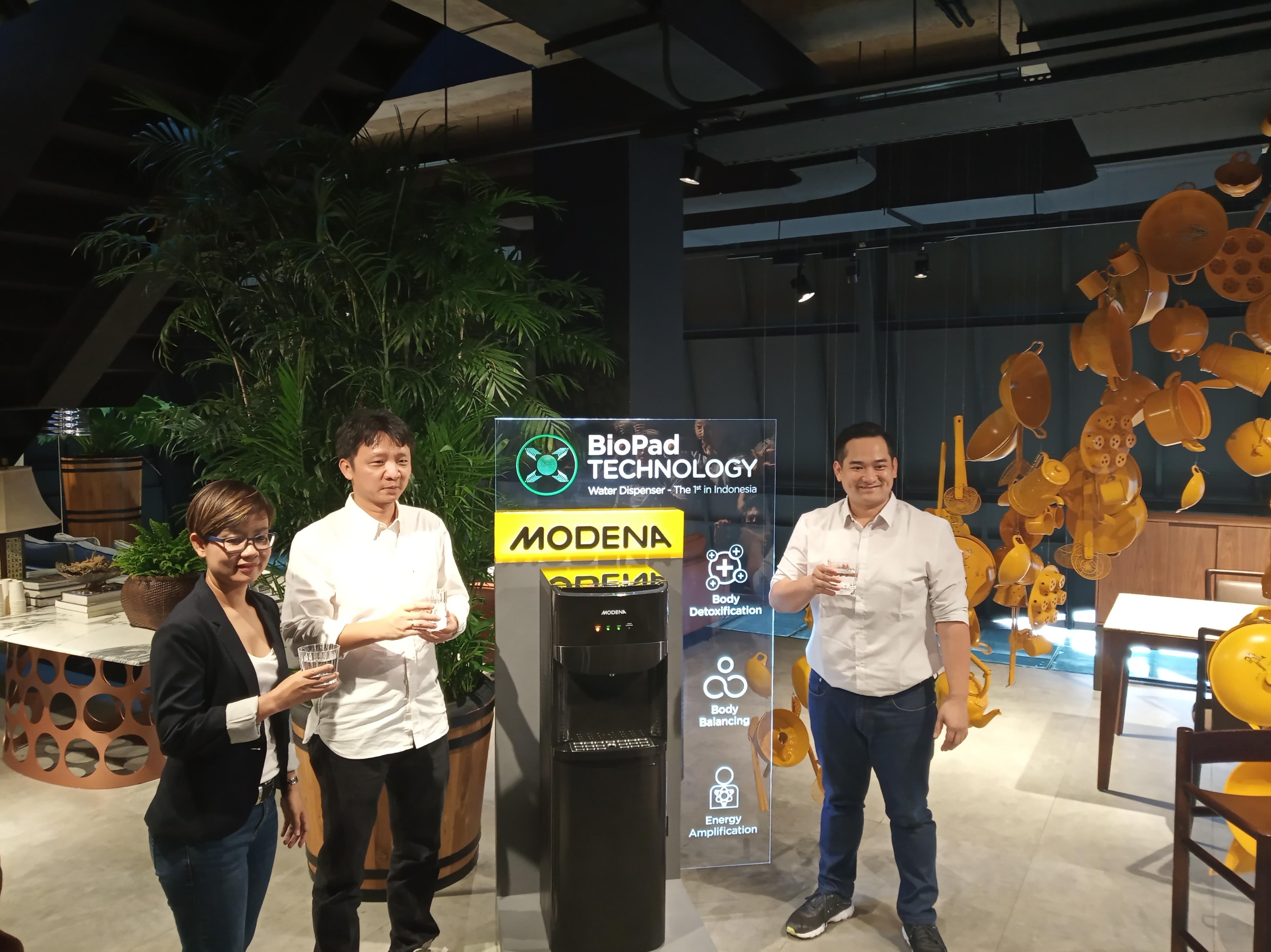 Modena luncurkan water dispenser dengan teknologi Biopad