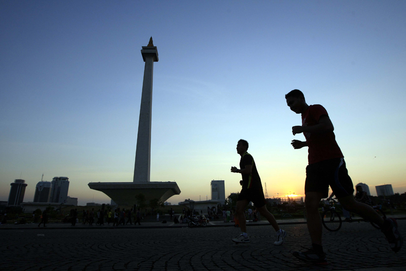 ilustrasi olahraga santai