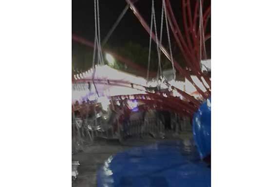  komidi putar yang roboh atau ambruk di area arena PRJ