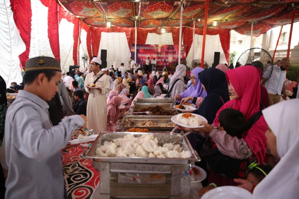 Suasana Lebaran WNI di Mesir.  