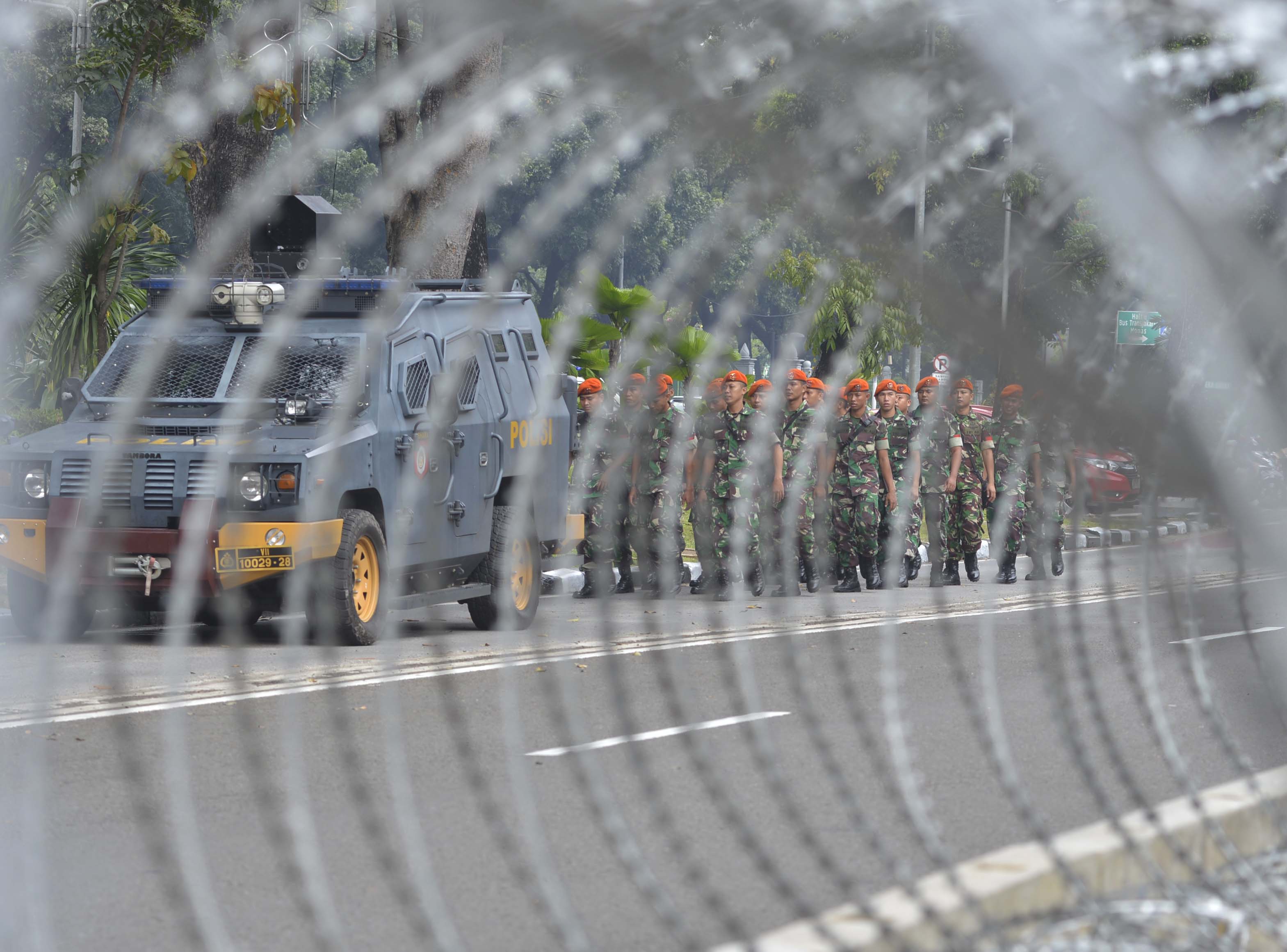Pengamanan di sekitar gedung MK