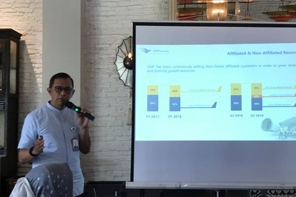 Pelaksana Tugas Direktur Utama GMF AeroAsia Tazar Marta Kurniawan  