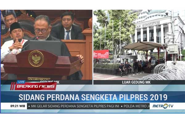 Sidang Perdana Sengketa Pilpres 2019