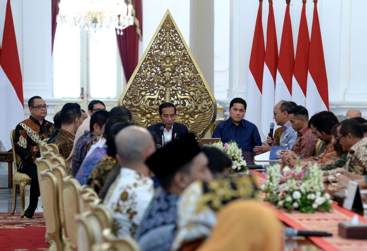 Pertemuan Presiden Joko Widodo dengan Kadin dan Hipmi
