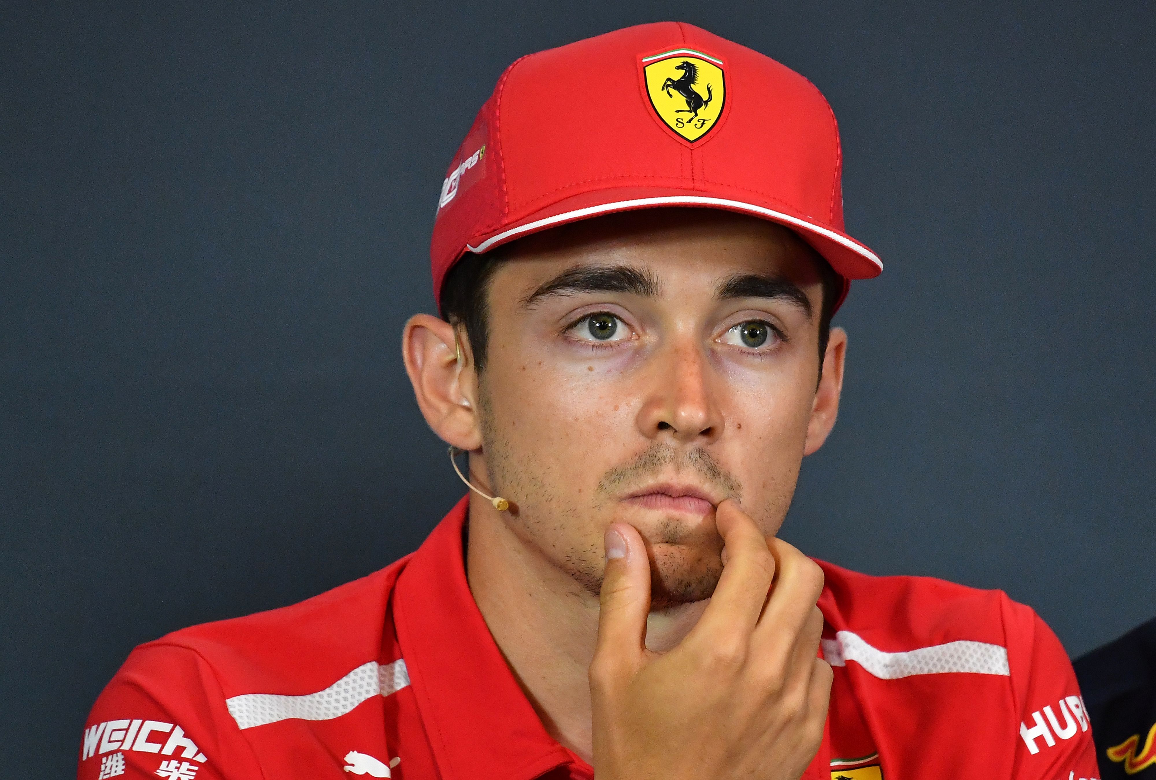 Pembalap Ferrari Charles Leclerc