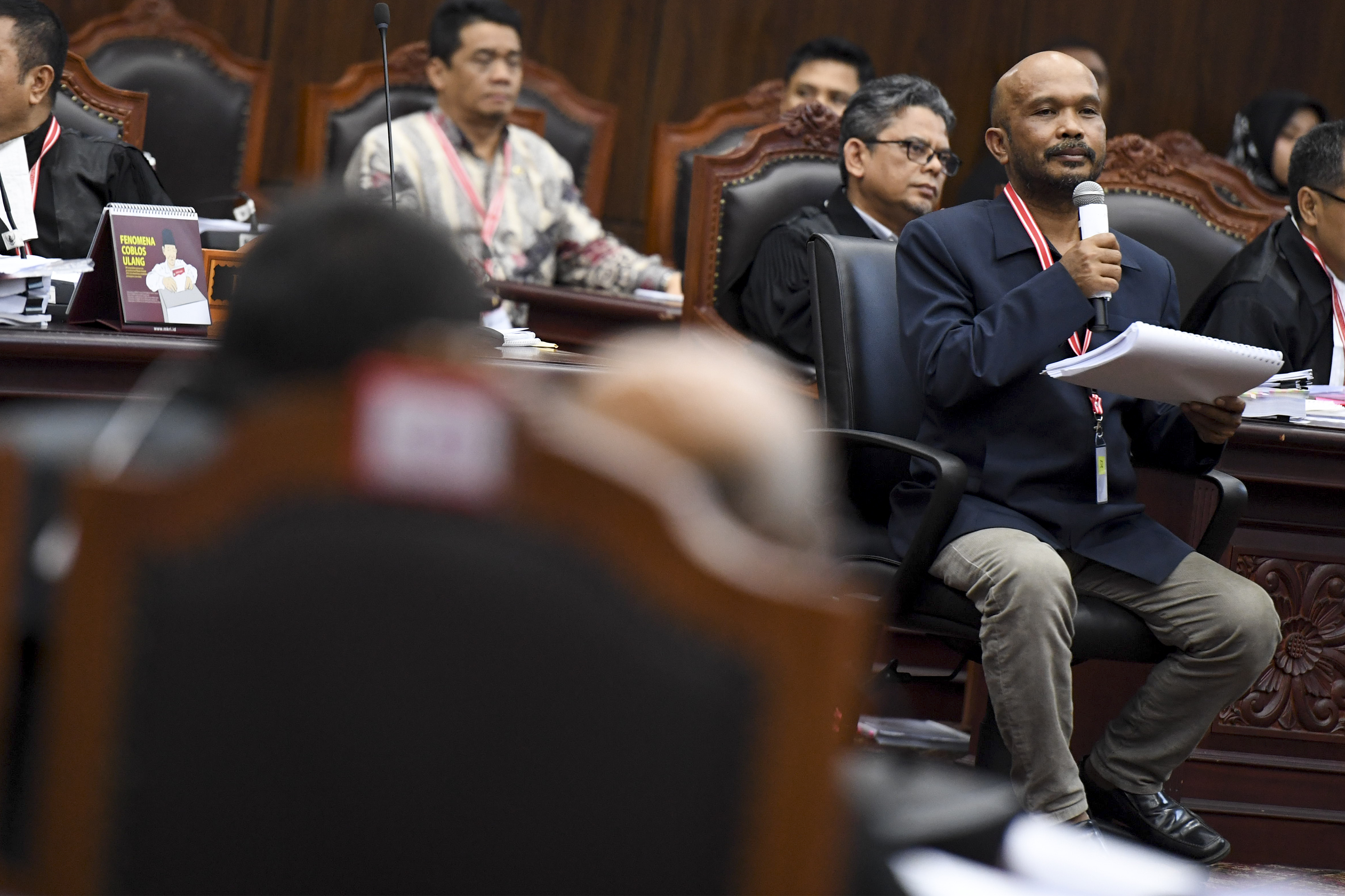 Saksi Idham Amiruddin bersaksi di MK