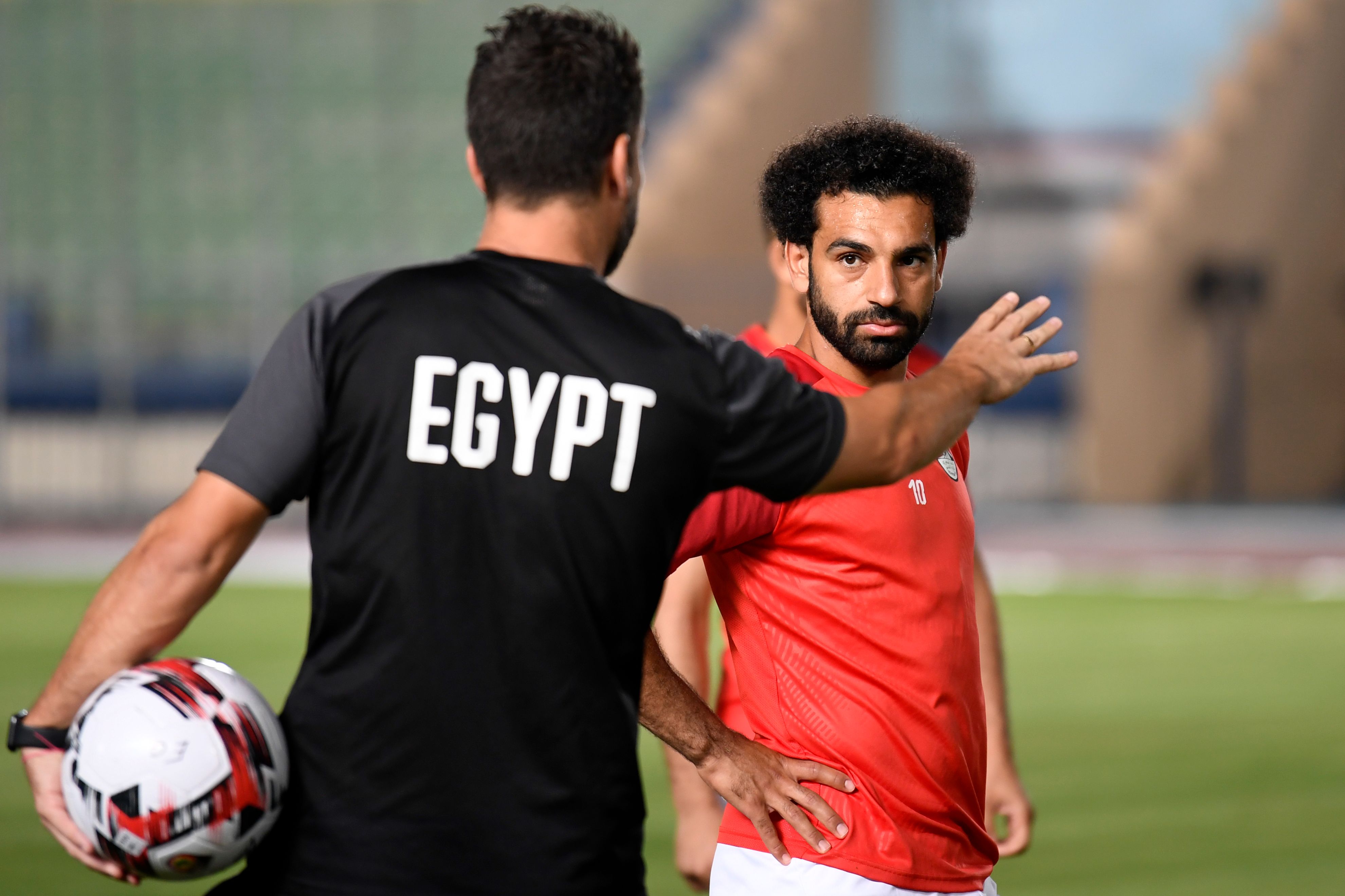Mohamed Salah berlatih bersama timnas Mesir