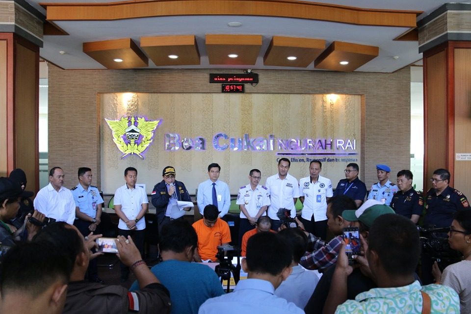 BEA Cukai Ngurah Rai berhasil gagalkan dua upaya penyelundupan narkotika.