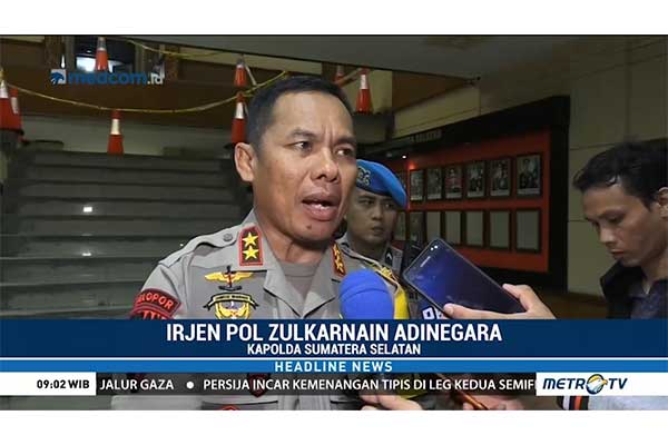 Kapolda Sumsel Irjen Zulkarnain Adinegara