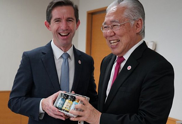 Menteri Perdagangan Enggartiasto Lukita saat bertemu dengan Menteri Perdagangan, Pariwisata dan Investasi Australia, Simon Birmingham 