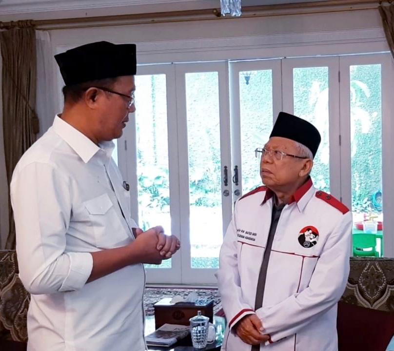 Ketua Umum Koper Jomin Ayep Zaki bersama dengan Ma'ruf Amin
