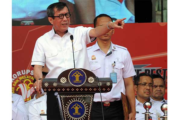 Menteri Hukum dan Hak Asasi Manusia Yasonna Laoly