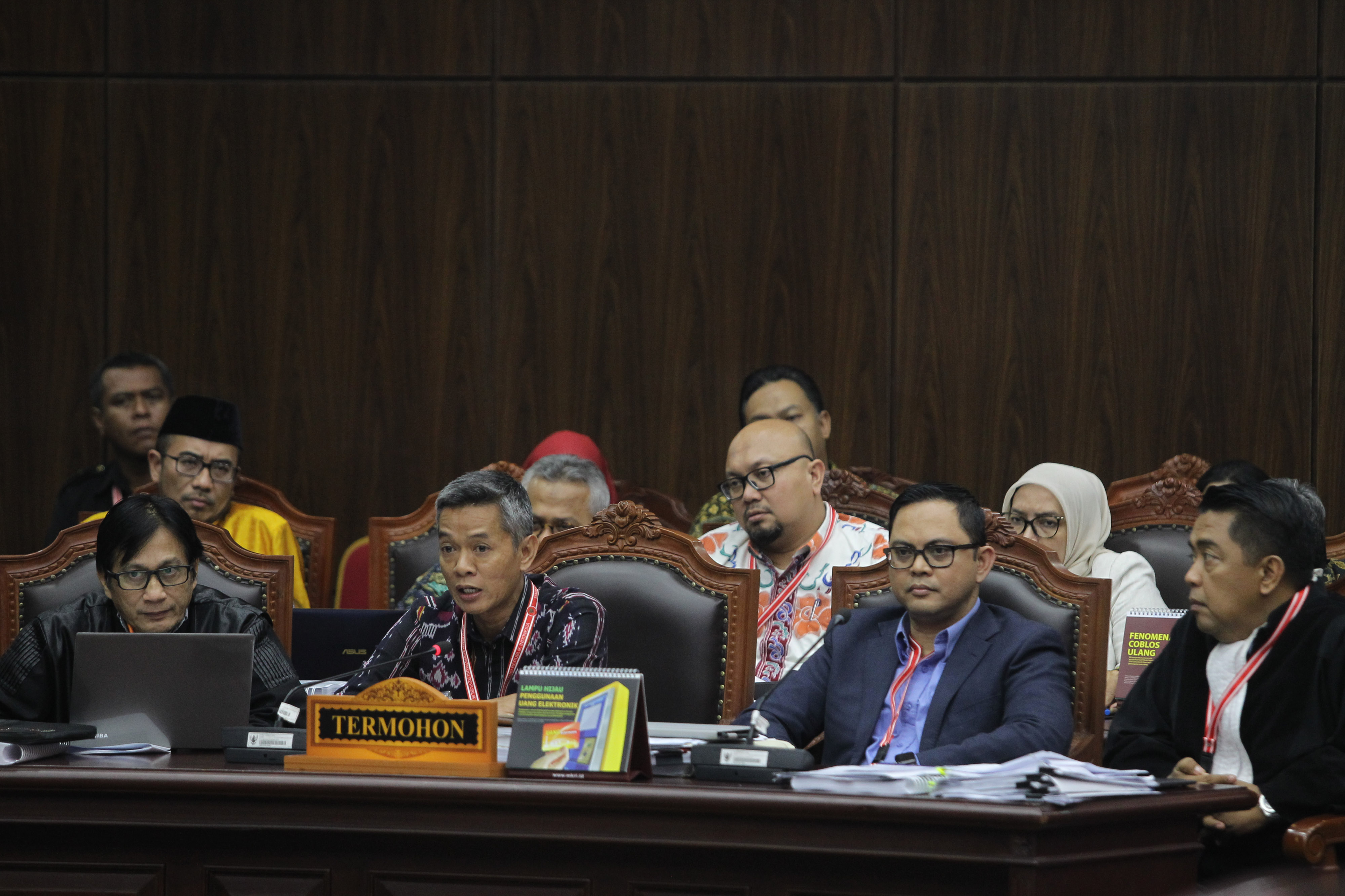 KPU sebagai pihak termohon di Mahkamah Konstitusi