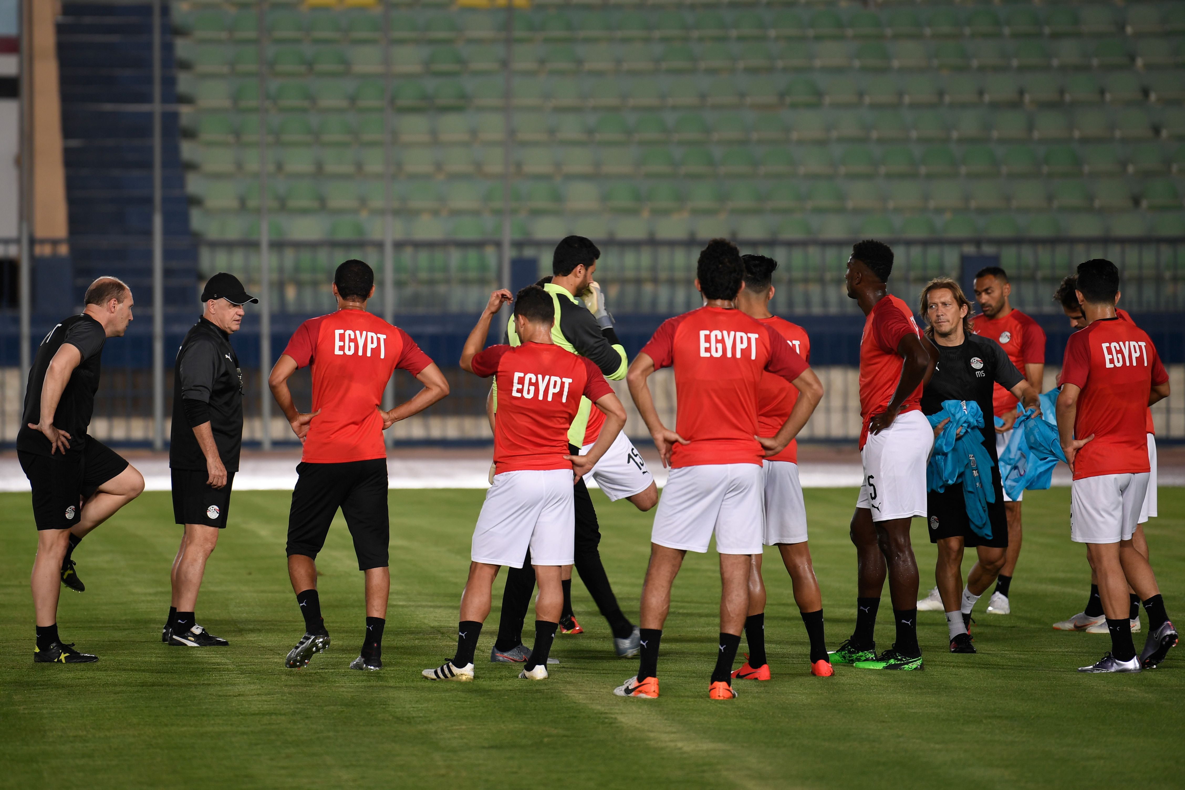 Timnas Mesir berlatih menjelang Piala Afrika