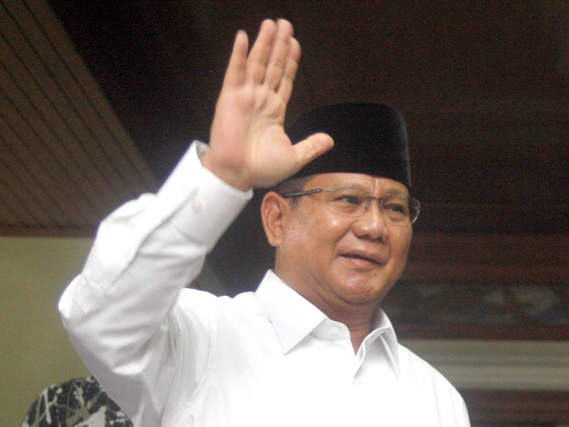 Calon presiden nomor urut 02 Prabowo Subianto.
