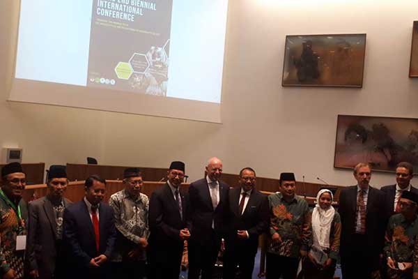 Menteri Agama Lukman Hakim Saifuddin didaulat menyampaikan keynote speech tentang Pengarusutamaan Moderasi Beragama