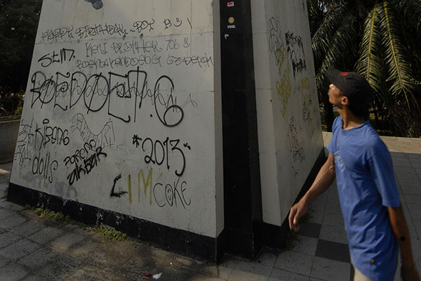 Vandalisme di Depok.