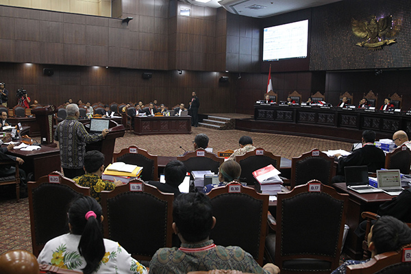 Suasana sidang sengketa Pilpres di MK