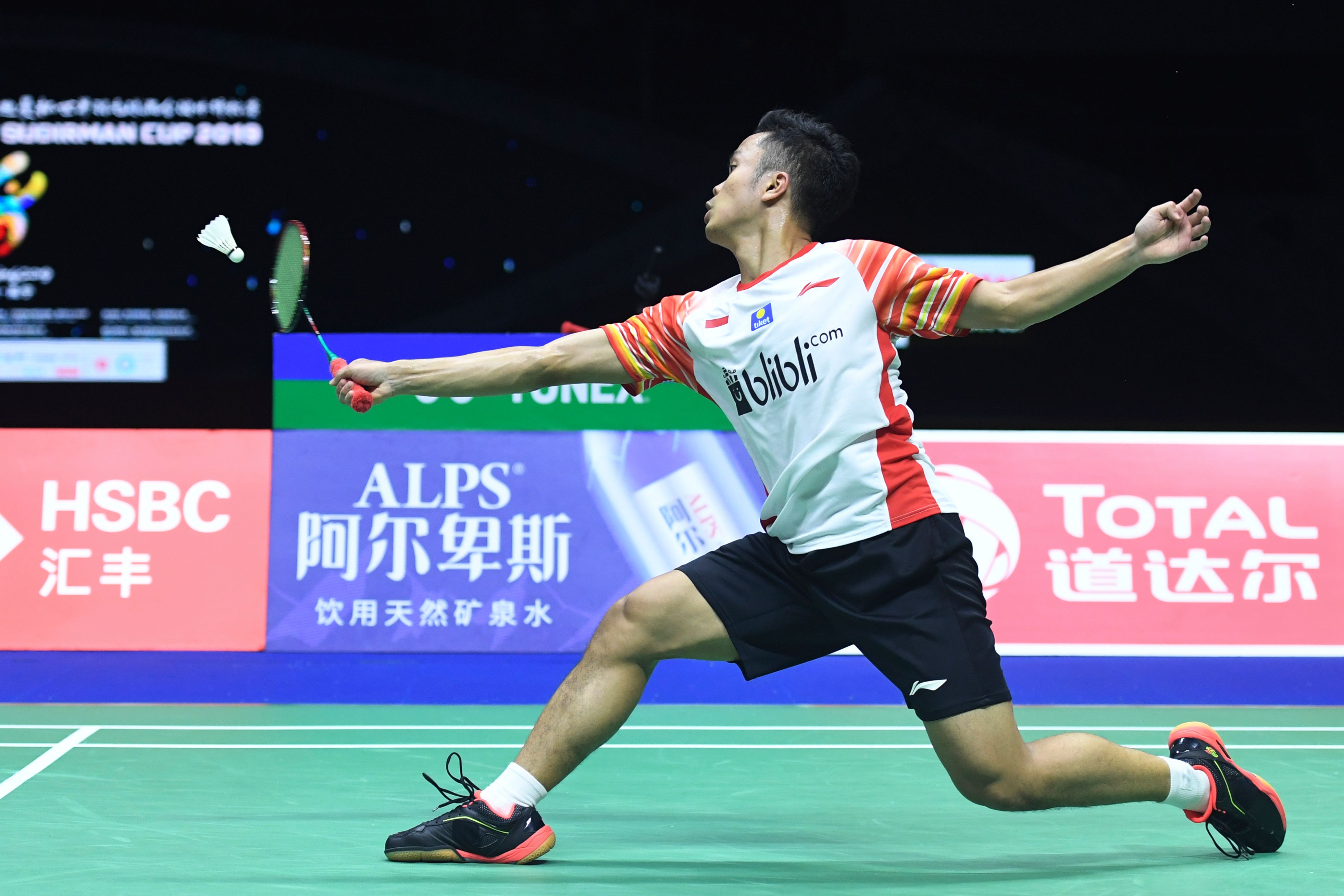 Pebulu tangkis tunggal putra Indonesia Anthony Ginting
