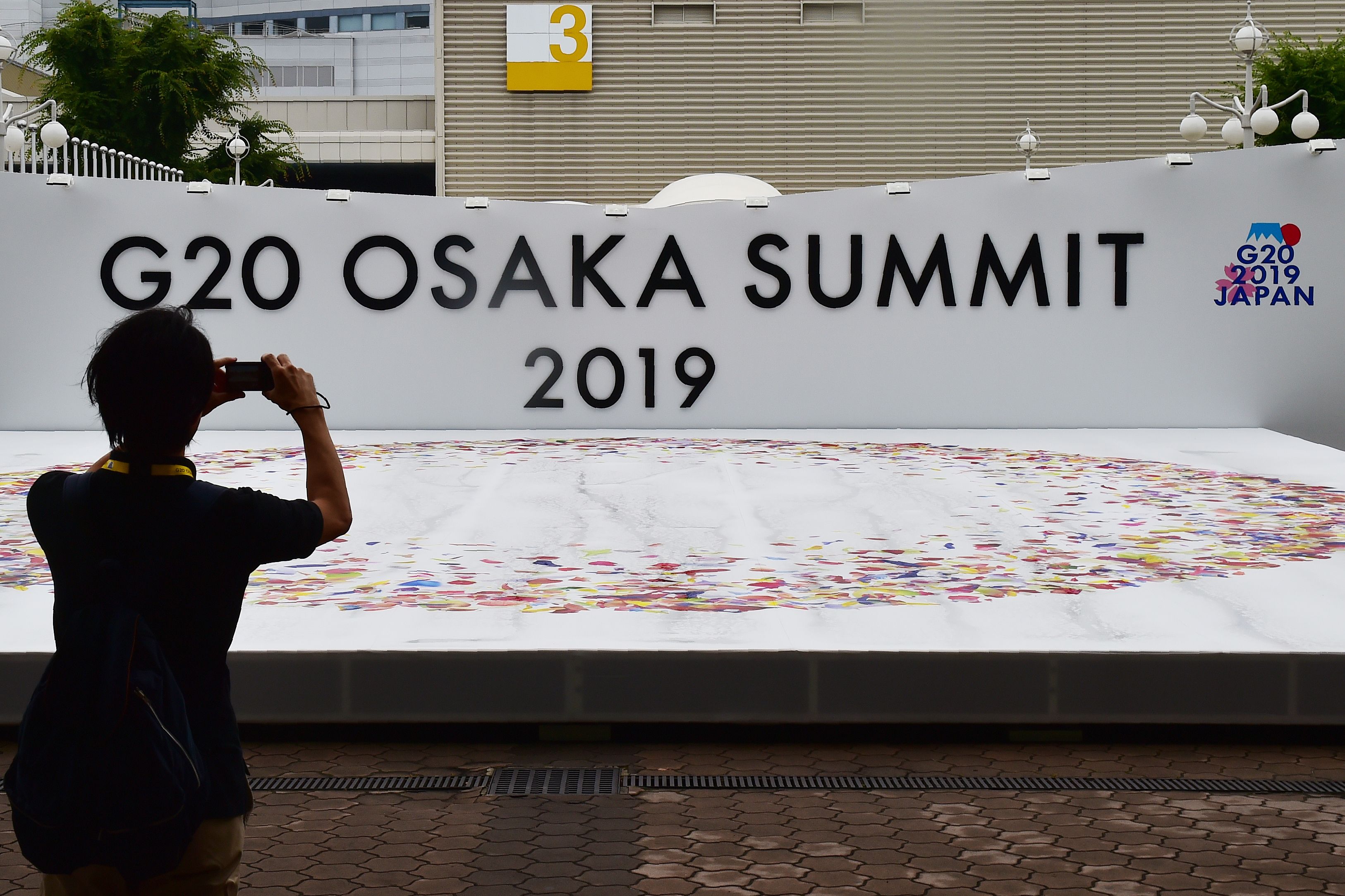 G20 Osaka Summit di Osaka pada 27 Juni 2019, jelang dimulainya KTT.