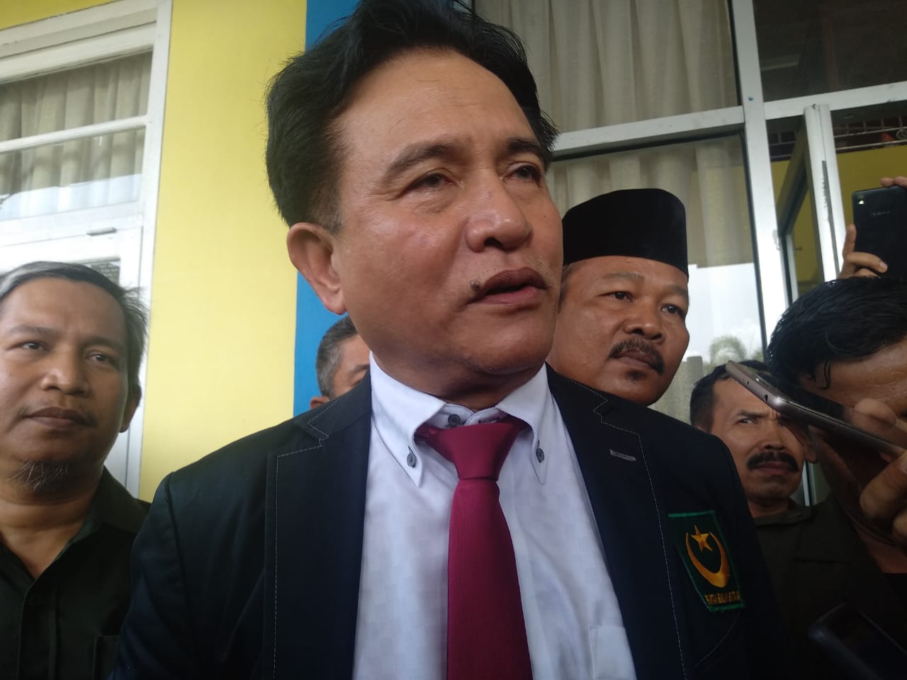 Ketua tim kuaa hukum TKN Jokowi-Amin, Yusril Ihza Mahendra