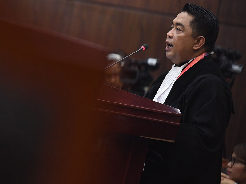 Ketua tim kuasa hukum KPU Ali Nurdin.