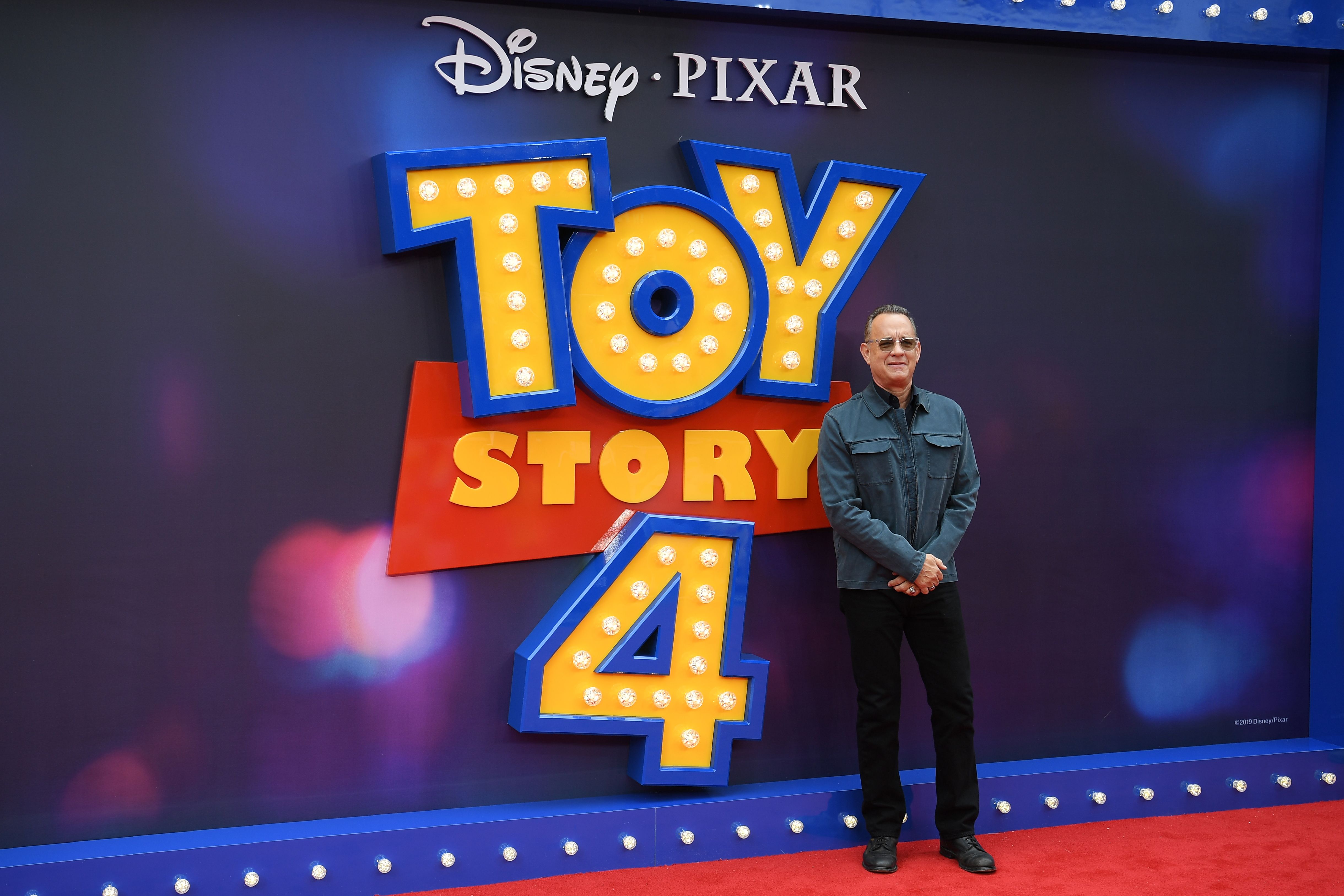 Tom Hanks, pengisi suara Woody, hadir di pemutaran perdana Toy Story 4 di London