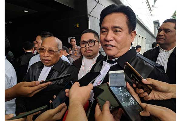 Ketua kuasa hukum Tim Kampanye Nasional (TKN), Joko Widodo-Ma'ruf Amin, Yusril Ihza Mahendra